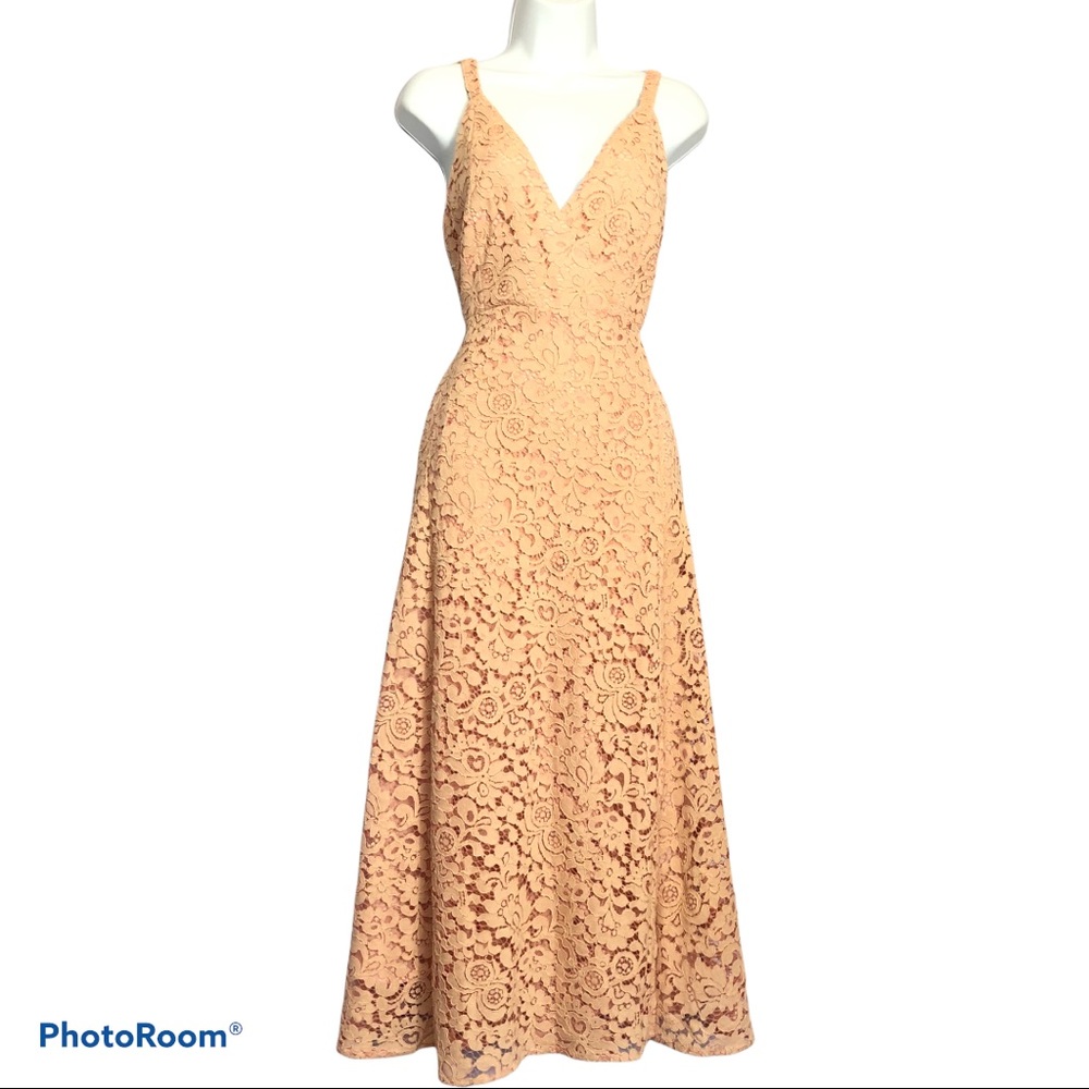Bardot Genoveve Lace Cocktail Dusty Rose Dress. Size 6. Classy